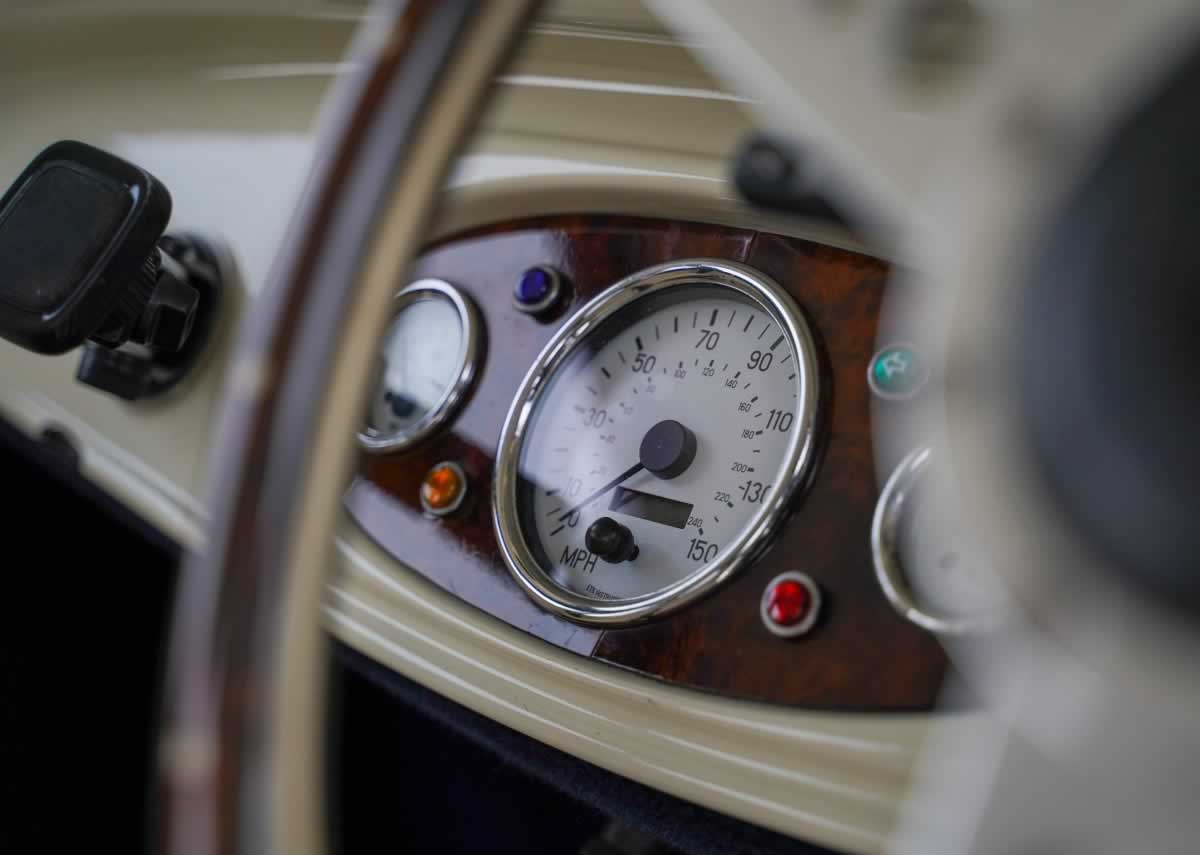 Badsworth Landaulette interior dashboard instruments