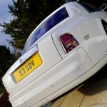 White Rolls-Royce Phantom VII Series i rear view